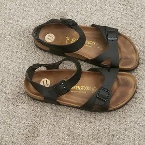 Black Leather Birkenstocks